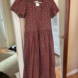 Christy Dawn Red Floral Maxi Dress